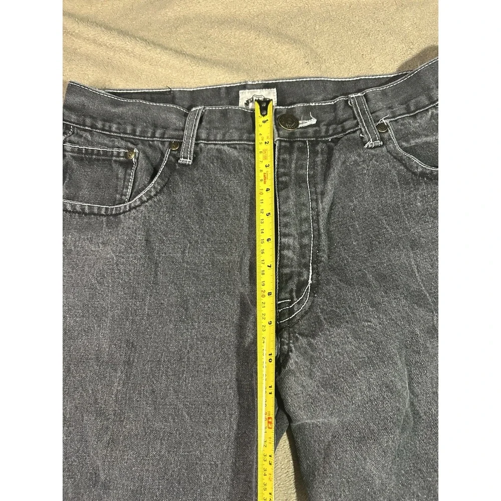 PJ Mark Jeans Mens 36x32 Black Gray Baggy Wide Leg Y2K Streetwear